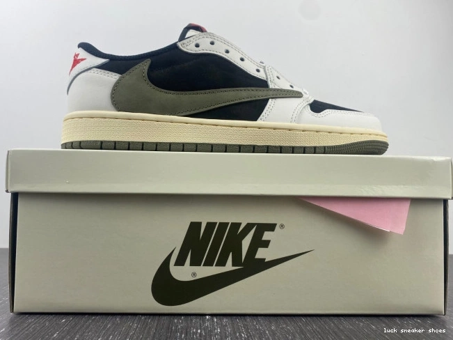 Cheap LUCY Travis DZ4137-106 1 Low Jordan x OG Air WMNS Olive Scott 0709
